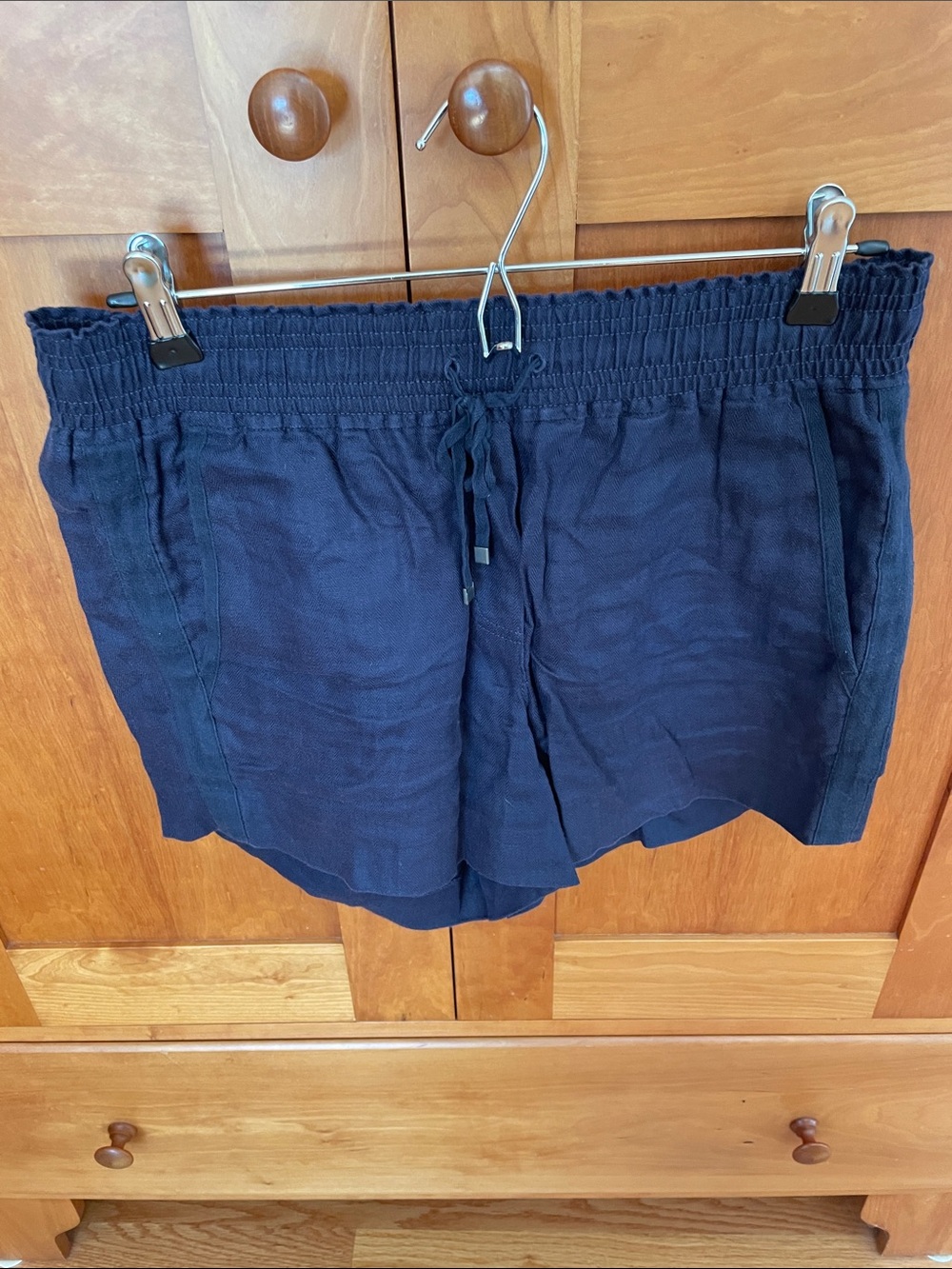 J. Crew Navy Elastic-Waist Drawstring Athletic Shorts